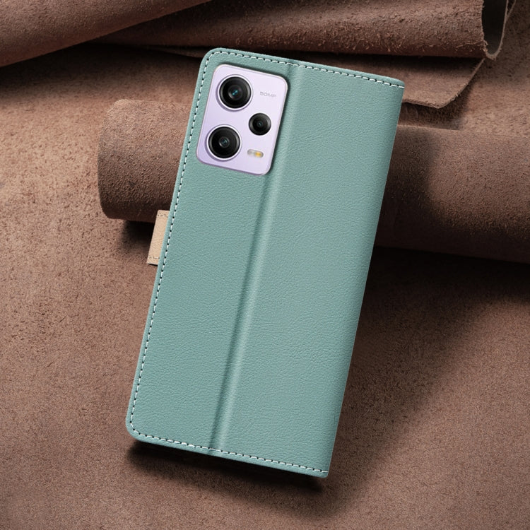 For Xiaomi Poco X5 Pro Color Matching RFID Anti-theft Leather Phone Case