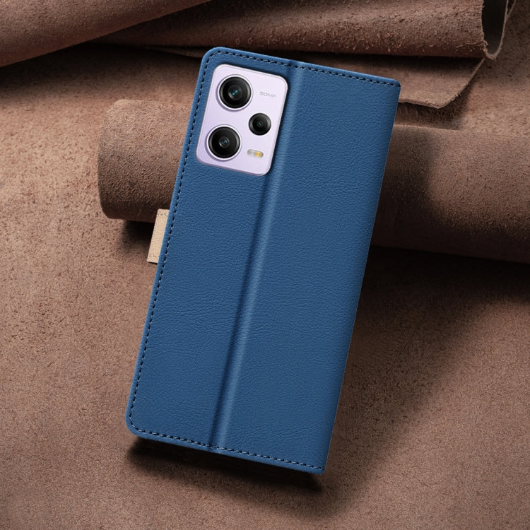For Xiaomi Poco X5 Pro Color Matching RFID Anti-theft Leather Phone Case