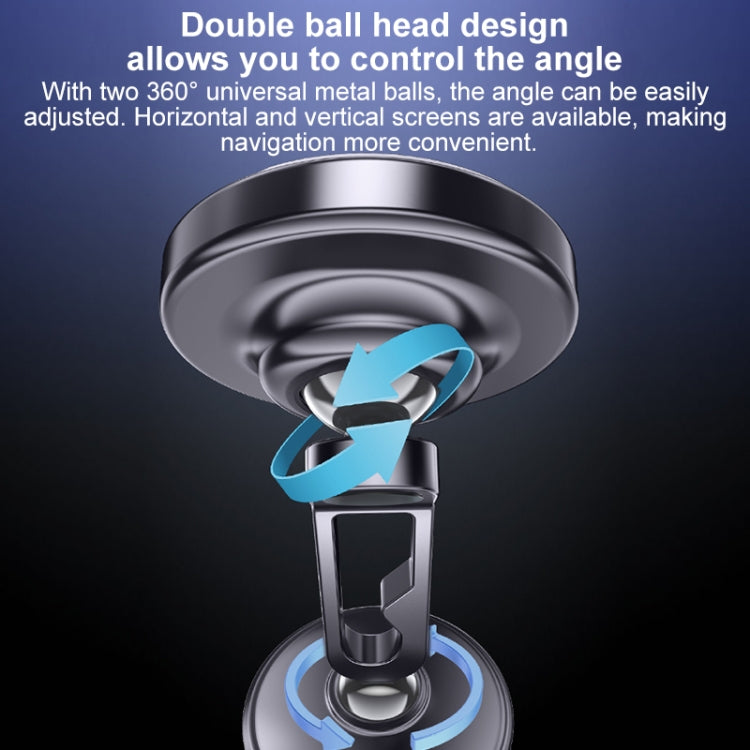 Yesido C210 Double Ball Magnetic Car Holder - Black