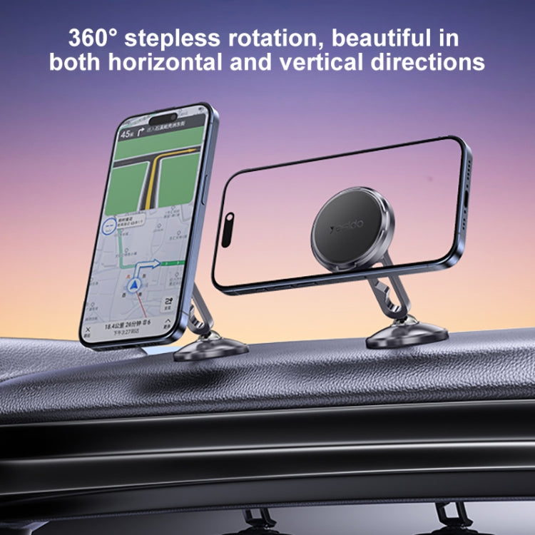 Yesido C210 Double Ball Magnetic Car Holder - Black