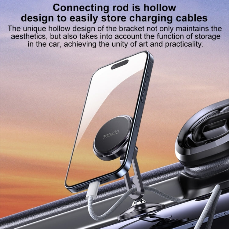 Yesido C210 Double Ball Magnetic Car Holder - Black