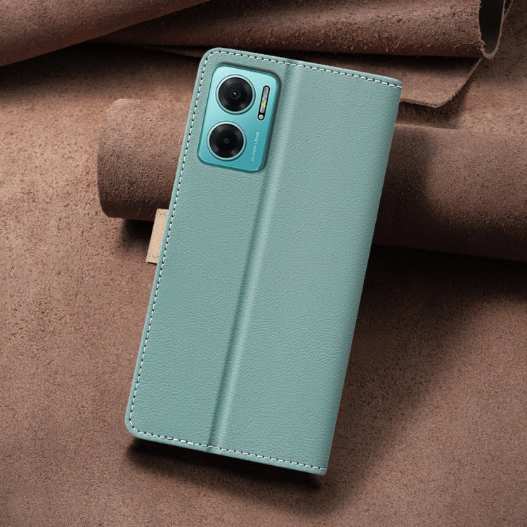 For Xiaomi Redmi 10 5G / Note 11E Color Matching RFID Anti-theft Leather Phone Case