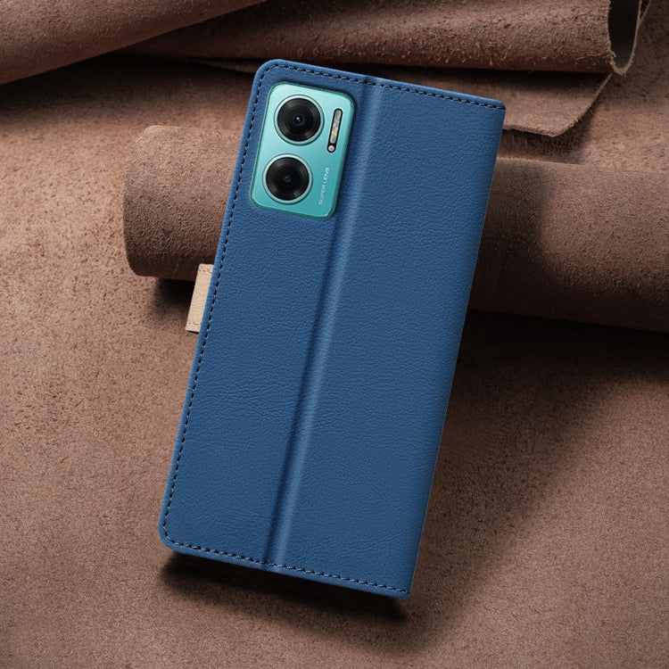 For Xiaomi Redmi 10 5G / Note 11E Color Matching RFID Anti-theft Leather Phone Case