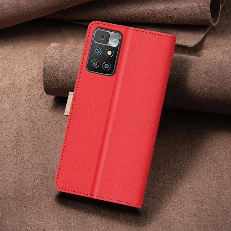 For Xiaomi Redmi 10 2022 / Note 11 4G Color Matching RFID Anti-theft Leather Phone Case