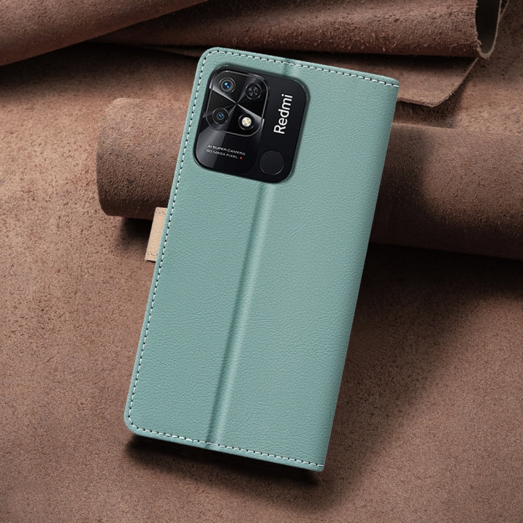 For Xiaomi Redmi 10C Color Matching RFID Anti-theft Leather Phone Case