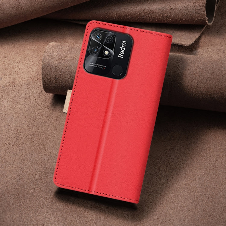 For Xiaomi Redmi 10C Color Matching RFID Anti-theft Leather Phone Case