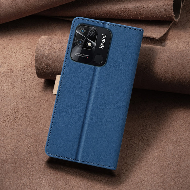 For Xiaomi Redmi 10C Color Matching RFID Anti-theft Leather Phone Case