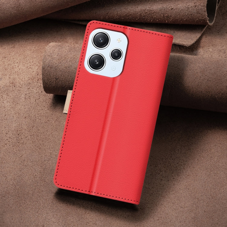 For Xiaomi Redmi 12 4G Color Matching RFID Anti-theft Leather Phone Case