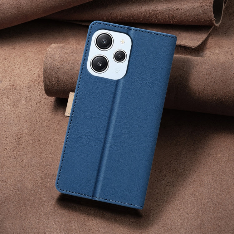 For Xiaomi Redmi 12 4G Color Matching RFID Anti-theft Leather Phone Case