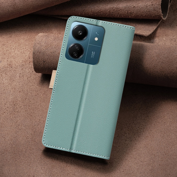 For Xiaomi Redmi 13C Color Matching RFID Anti-theft Leather Phone Case
