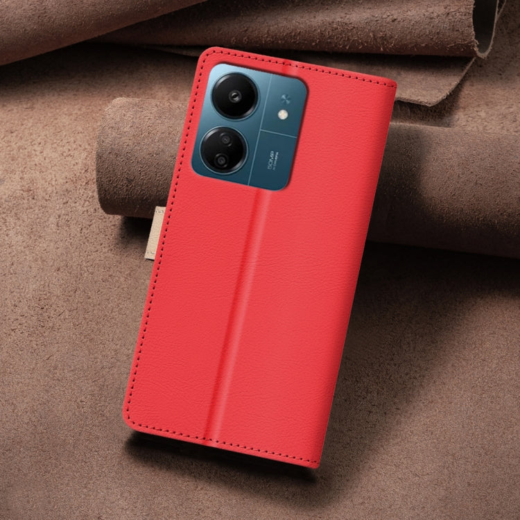 For Xiaomi Redmi 13C Color Matching RFID Anti-theft Leather Phone Case