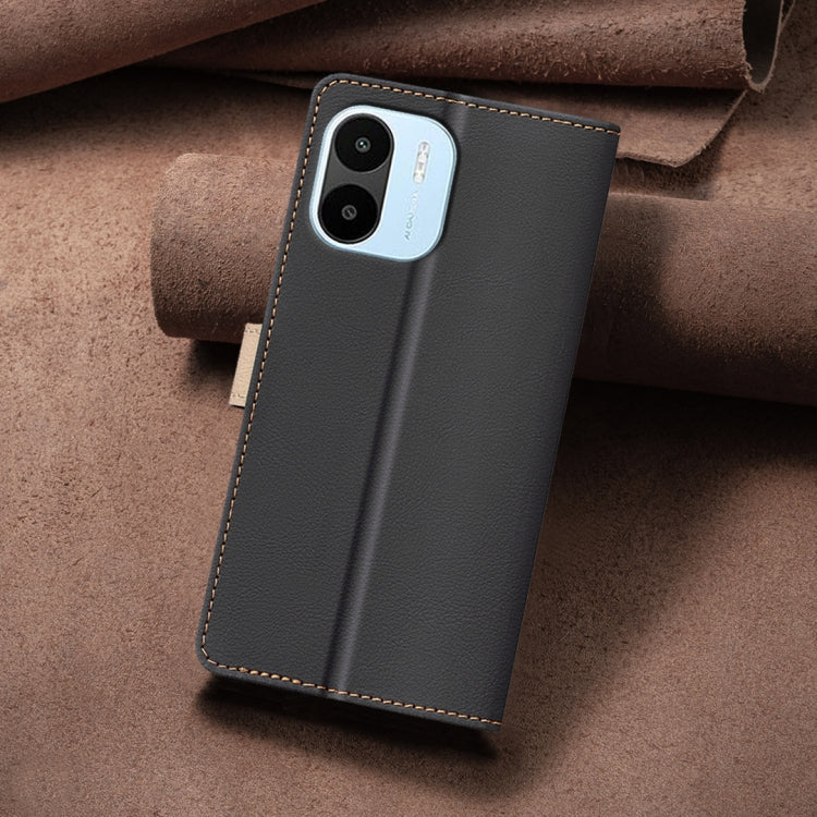 For Xiaomi Redmi A1 / A1+ / A2 Color Matching RFID Anti-theft Leather Phone Case