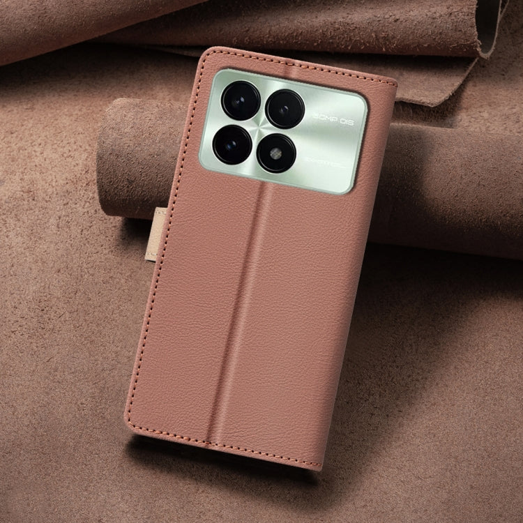 For Xiaomi Redmi K70 / K70 Pro Color Matching RFID Anti-theft Leather Phone Case