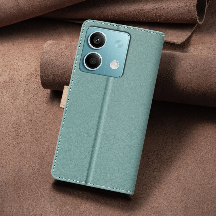 For Xiaomi Redmi Note 13 4G Global Color Matching RFID Anti-theft Leather Phone Case