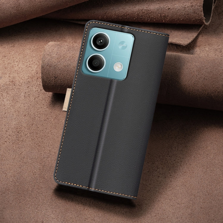 For Xiaomi Redmi Note 13 4G Global Color Matching RFID Anti-theft Leather Phone Case