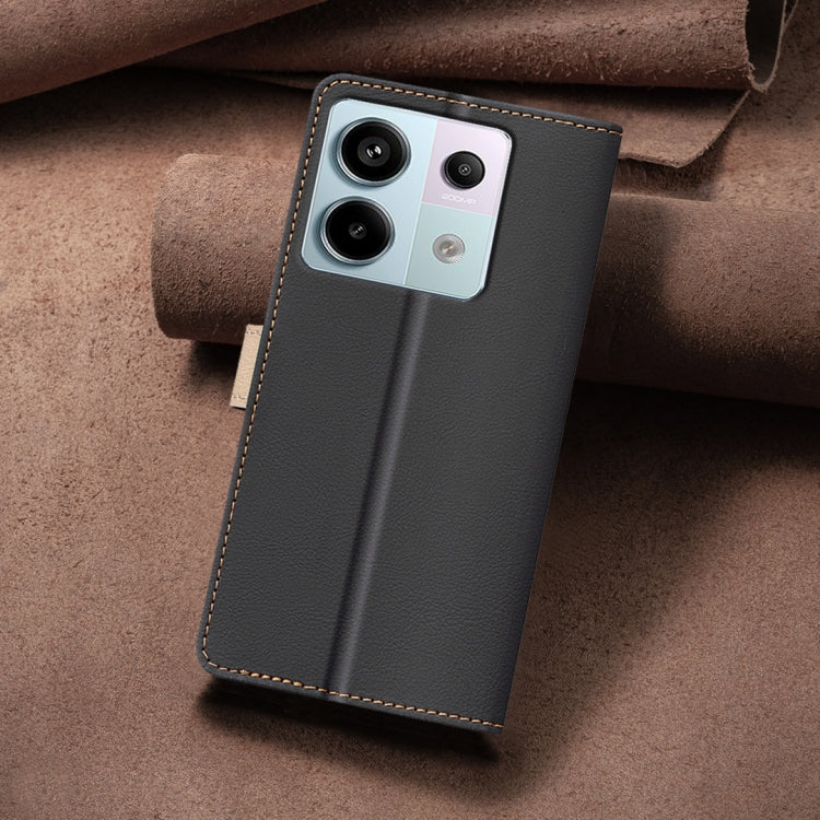 For Xiaomi Redmi Note 13 Pro 4G Global Color Matching RFID Anti-theft Leather Phone Case