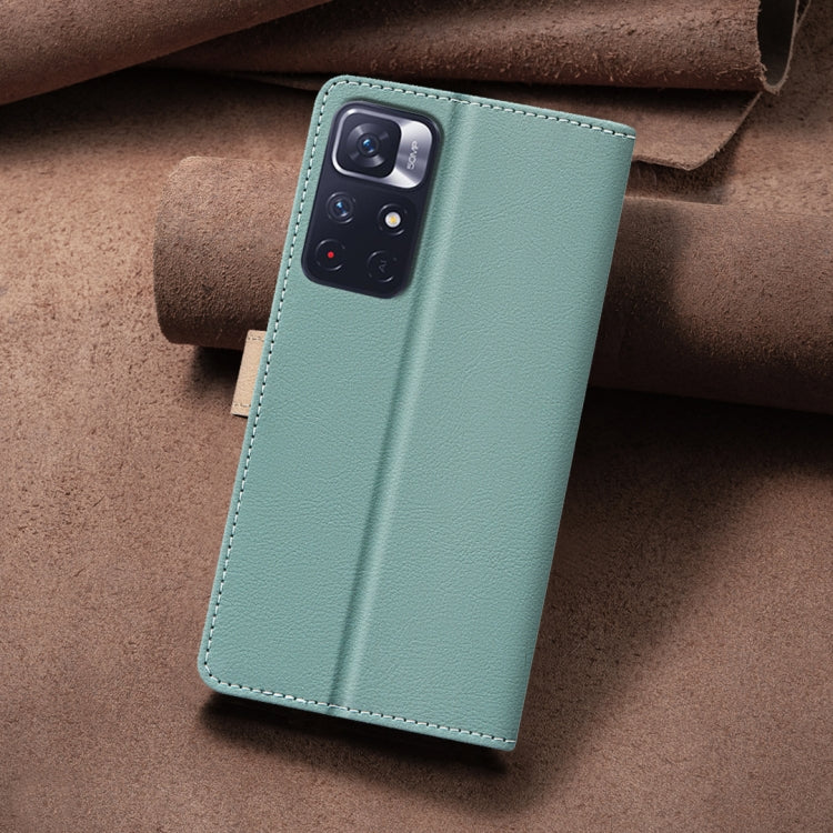 For Xiaomi Redmi Note 13 Pro+ Color Matching RFID Anti-theft Leather Phone Case