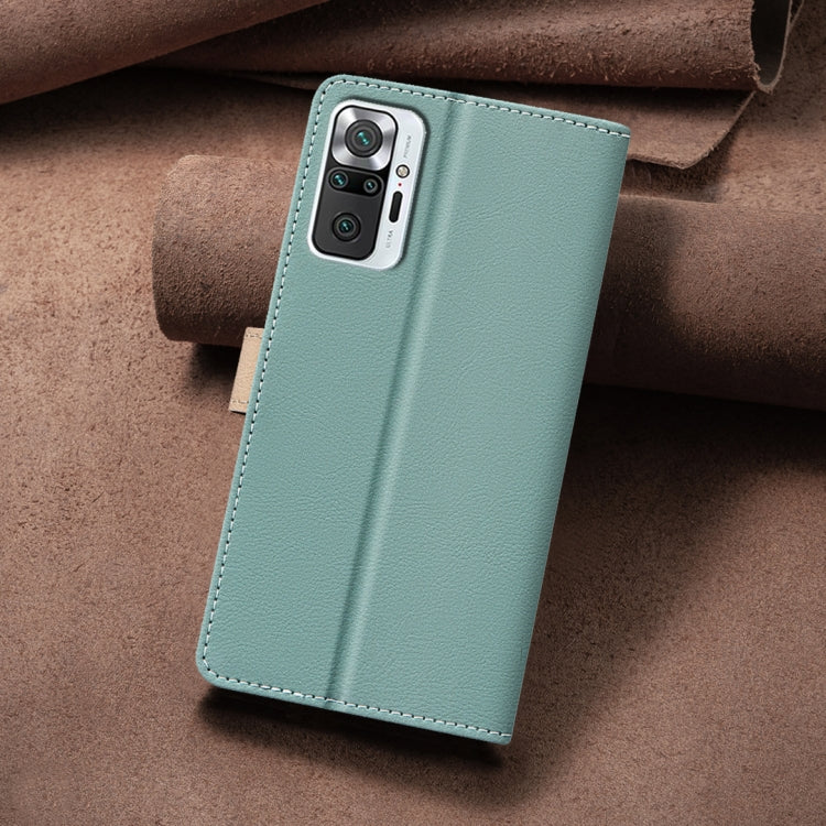For Xiaomi Redmi Note 10 Pro / 10 Pro Max Color Matching RFID Anti-theft Leather Phone Case