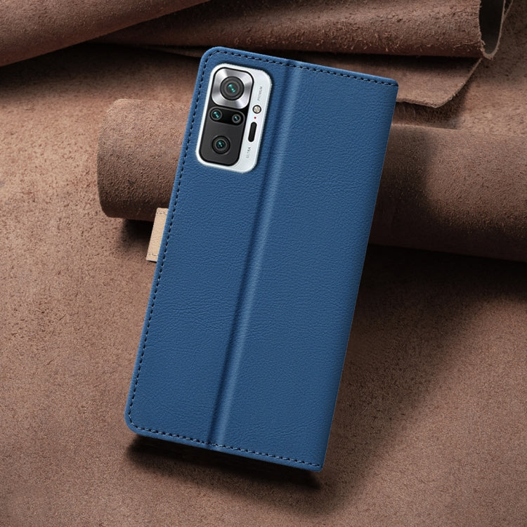 For Xiaomi Redmi Note 10 Pro / 10 Pro Max Color Matching RFID Anti-theft Leather Phone Case
