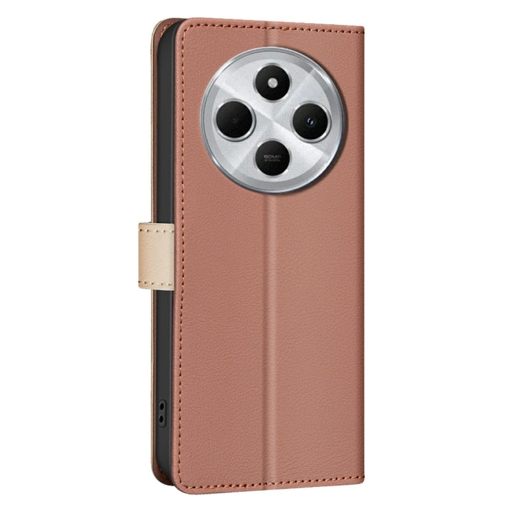 For Redmi 14C 4G Color Matching RFID Anti-theft Leather Phone Case