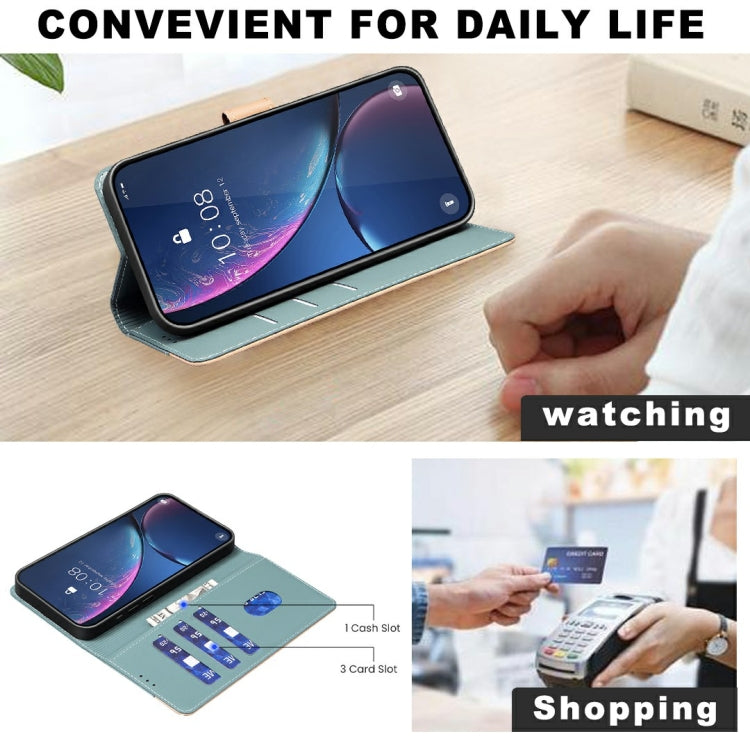 For Redmi Note 14 5G Color Matching RFID Anti-theft Leather Phone Case