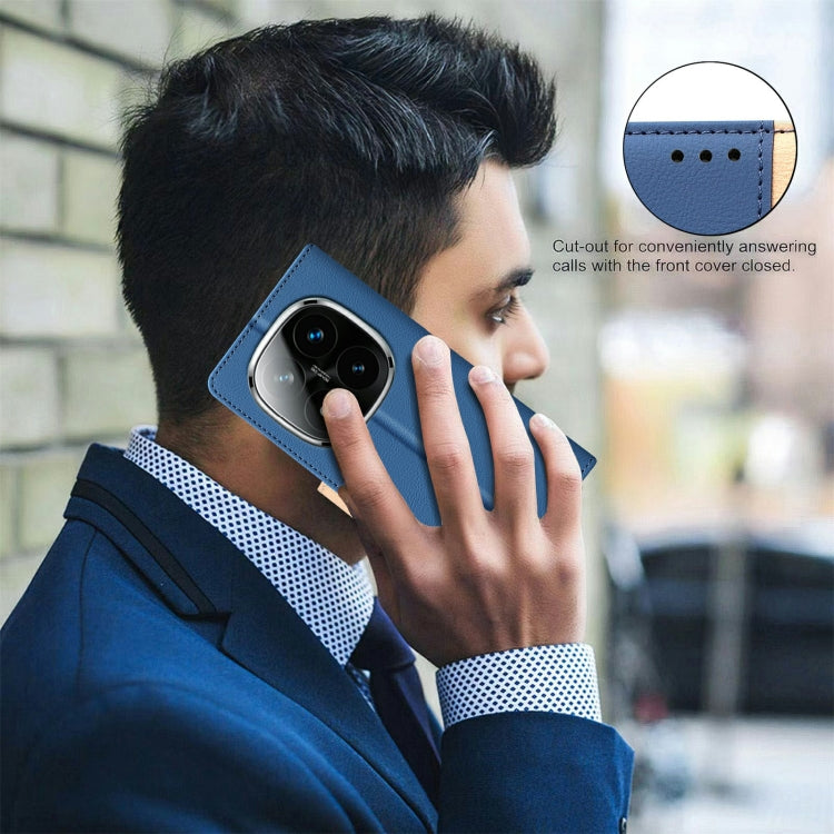 For Redmi Note 14 Pro 5G / Note 14 Pro+ 5G Color Matching RFID Anti-theft Leather Phone Case