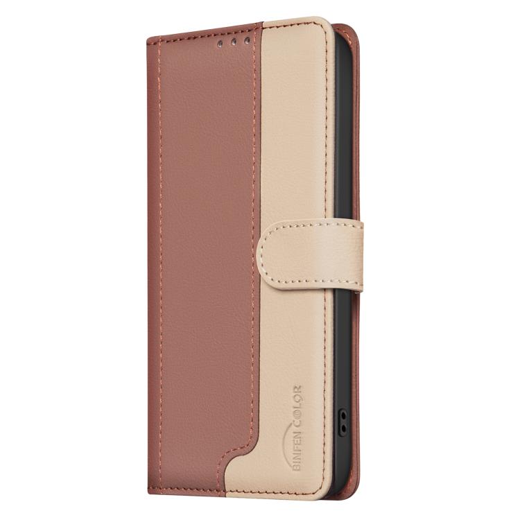 For Redmi Note 14 4G 163.25mm Color Matching RFID Anti-theft Leather Phone Case