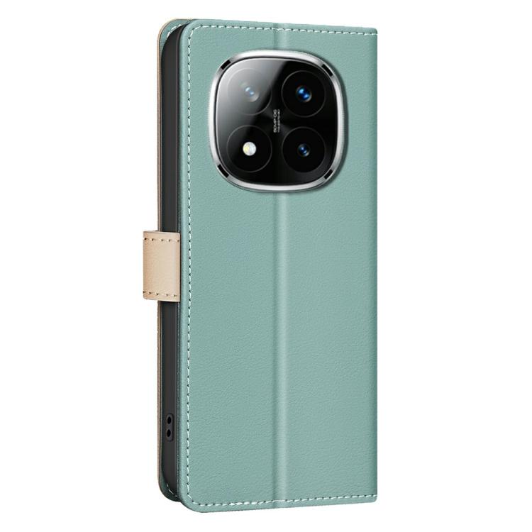 For Redmi Note 14 Pro 4G Color Matching RFID Anti-theft Leather Phone Case