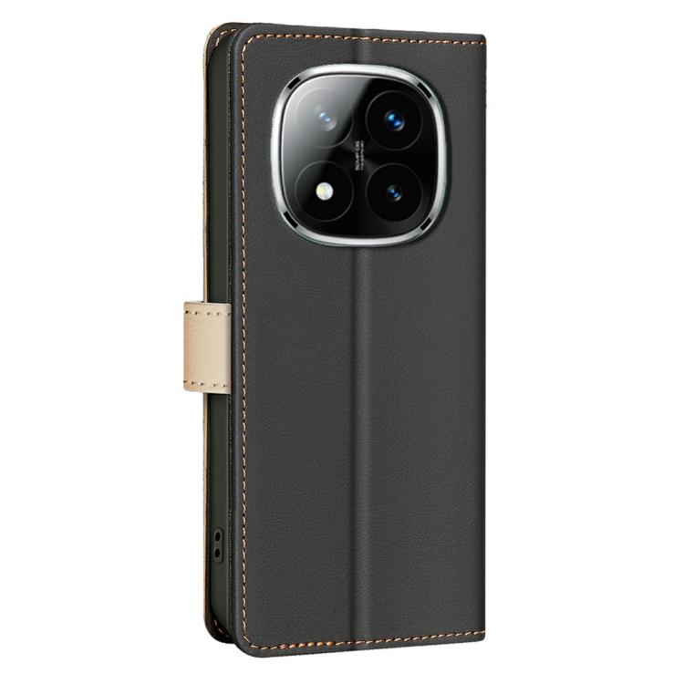 For Redmi Note 14 Pro 4G Color Matching RFID Anti-theft Leather Phone Case