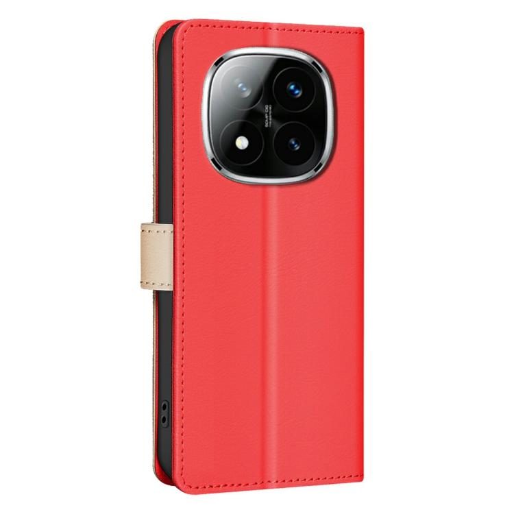 For Redmi Note 14 Pro 4G Color Matching RFID Anti-theft Leather Phone Case