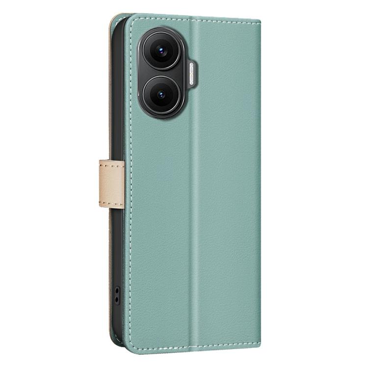 For Redmi Turbo 4 Pro Color Matching RFID Anti-theft Leather Phone Case