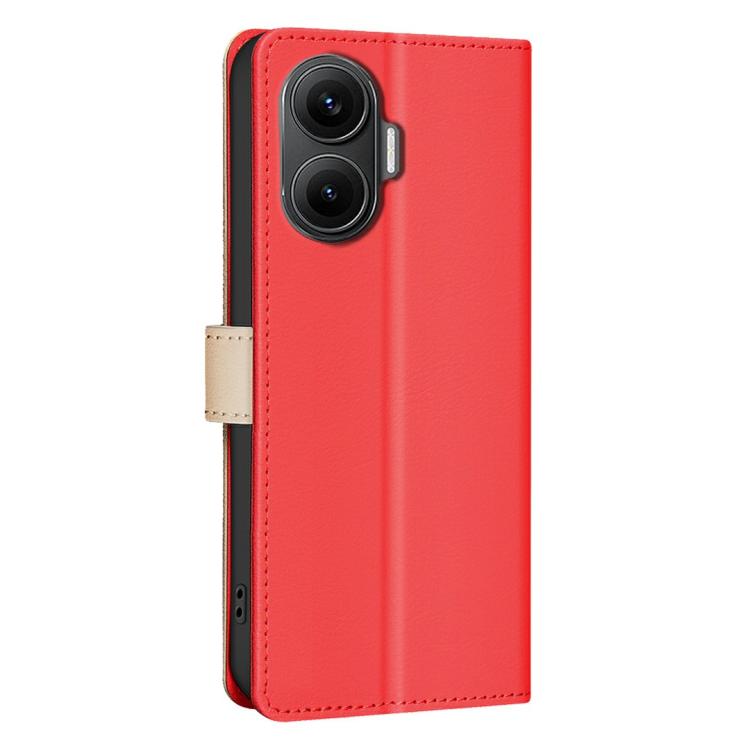 For Redmi Turbo 4 Pro Color Matching RFID Anti-theft Leather Phone Case