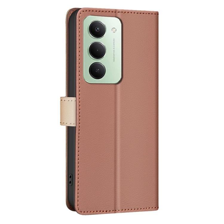 For Redmi 15 5G Global / 15 4G SEA 169.5mm Color Matching RFID Anti-theft Leather Phone Case