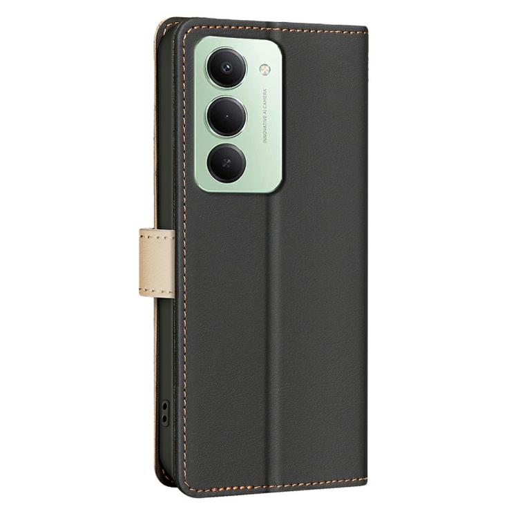 For Redmi 15 5G Global / 15 4G SEA 169.5mm Color Matching RFID Anti-theft Leather Phone Case