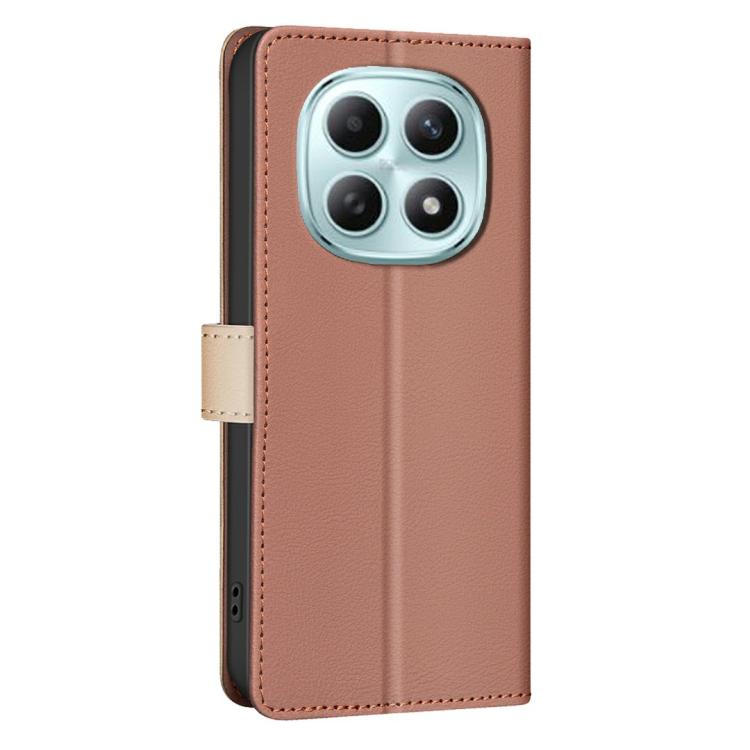 For Redmi Note 15 Pro 4G Global 163.2mm Color Matching RFID Anti-theft Leather Phone Case