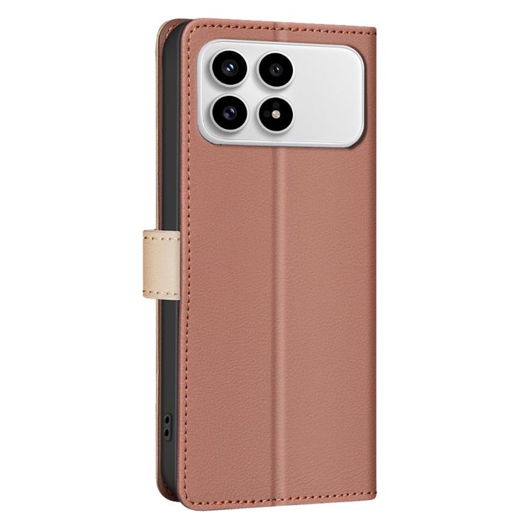 For Redmi K90/Poco F8 Pro Color Matching RFID Anti-theft Leather Phone Case