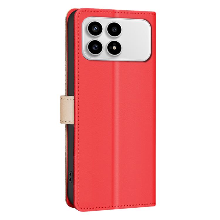 For Redmi K90/Poco F8 Pro Color Matching RFID Anti-theft Leather Phone Case