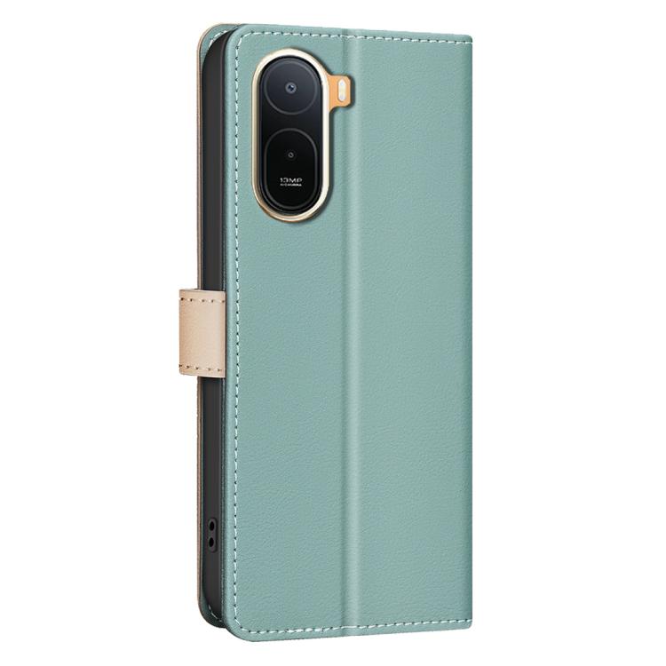 For Redmi A7 Pro 171mm / Poco C85x 5G Color Matching RFID Anti-theft Leather Phone Case