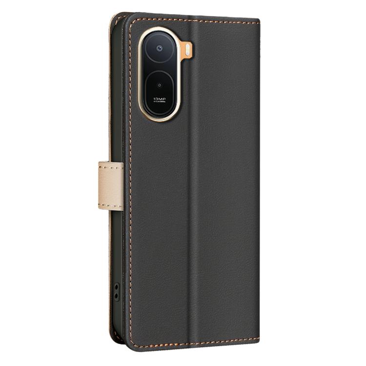 For Redmi A7 Pro 171mm / Poco C85x 5G Color Matching RFID Anti-theft Leather Phone Case