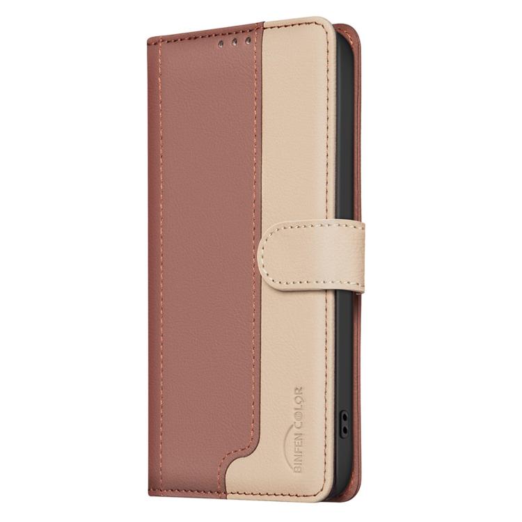 For Redmi 15a 5G Color Matching RFID Anti-theft Leather Phone Case