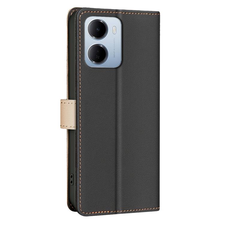 For Redmi 15a 5G Color Matching RFID Anti-theft Leather Phone Case