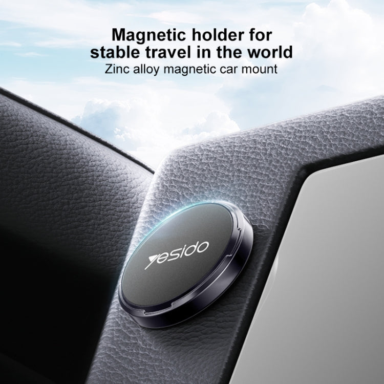 Yesido C211 Round Magnetic Car Holder - Black