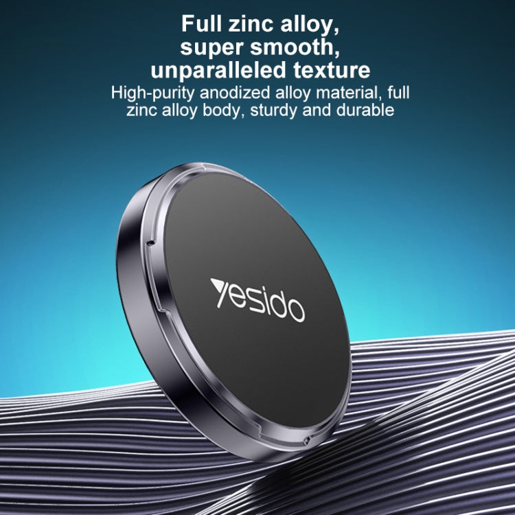 Yesido C211 Round Magnetic Car Holder - Black