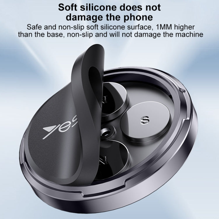 Yesido C211 Round Magnetic Car Holder - Black