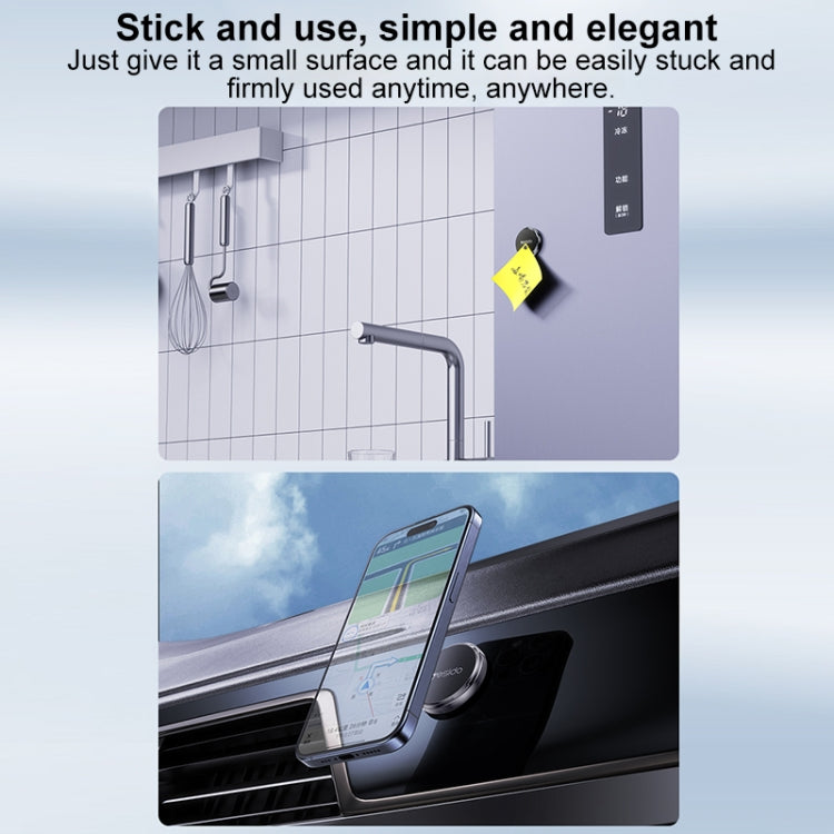 Yesido C211 Round Magnetic Car Holder - Black