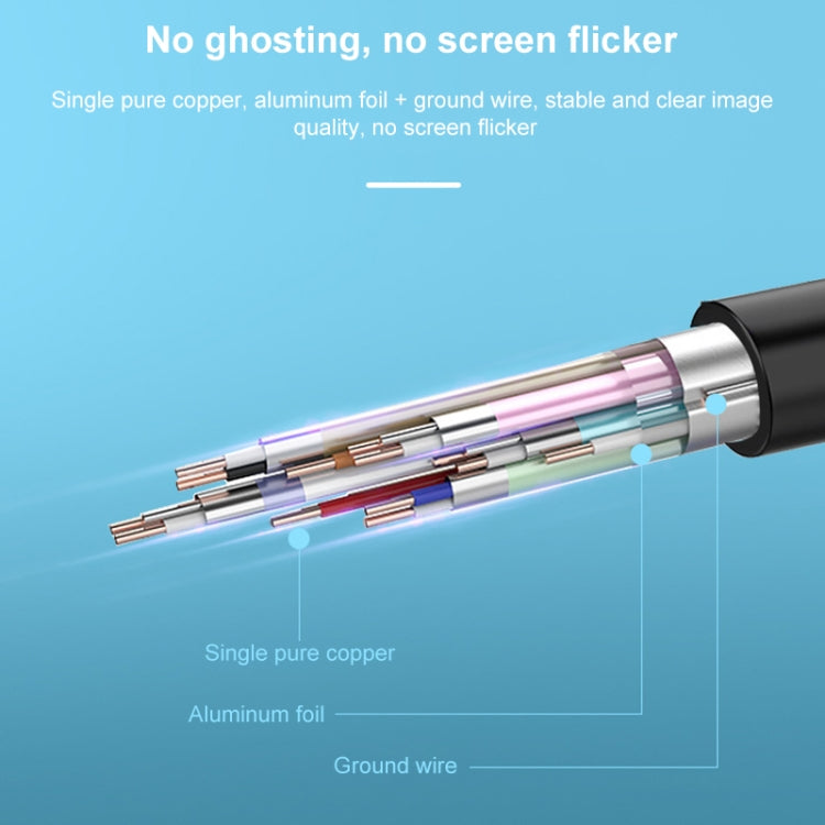 HDMI to Mini HDMI 4K UHD 18Gbps Video Connection Cable, Length:0.3m - Black