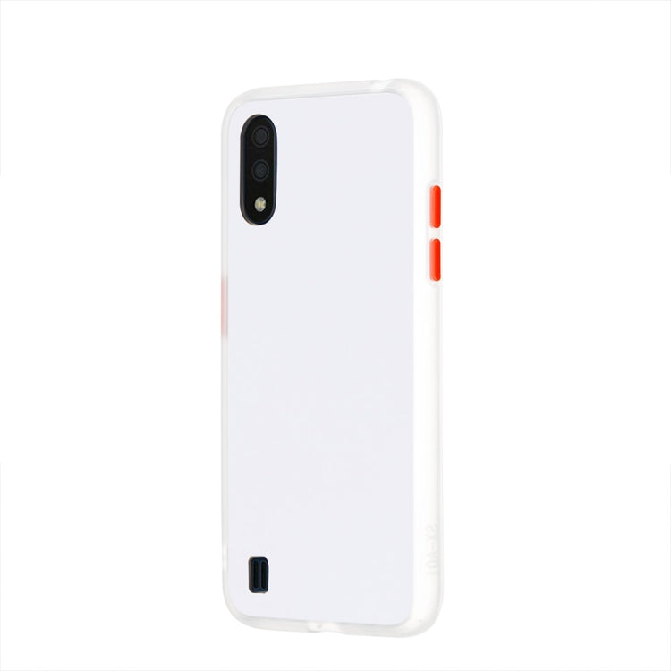 For Samsung Galaxy A01 Skin Hand Feeling Series Shockproof Frosted PC+ TPU Protective Case
