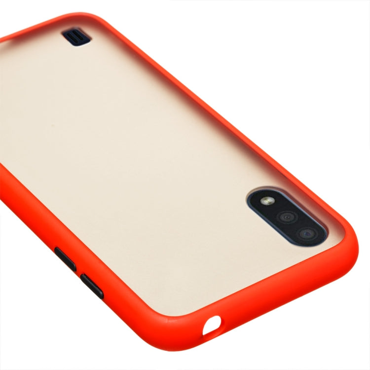 For Samsung Galaxy A01 Skin Hand Feeling Series Shockproof Frosted PC+ TPU Protective Case