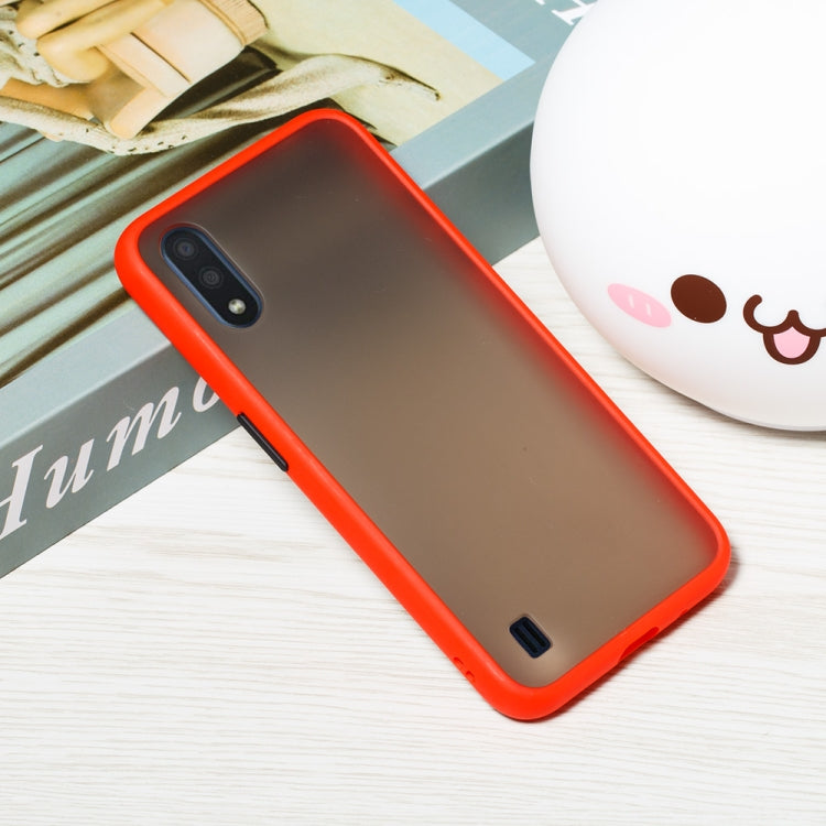 For Samsung Galaxy A01 Skin Hand Feeling Series Shockproof Frosted PC+ TPU Protective Case