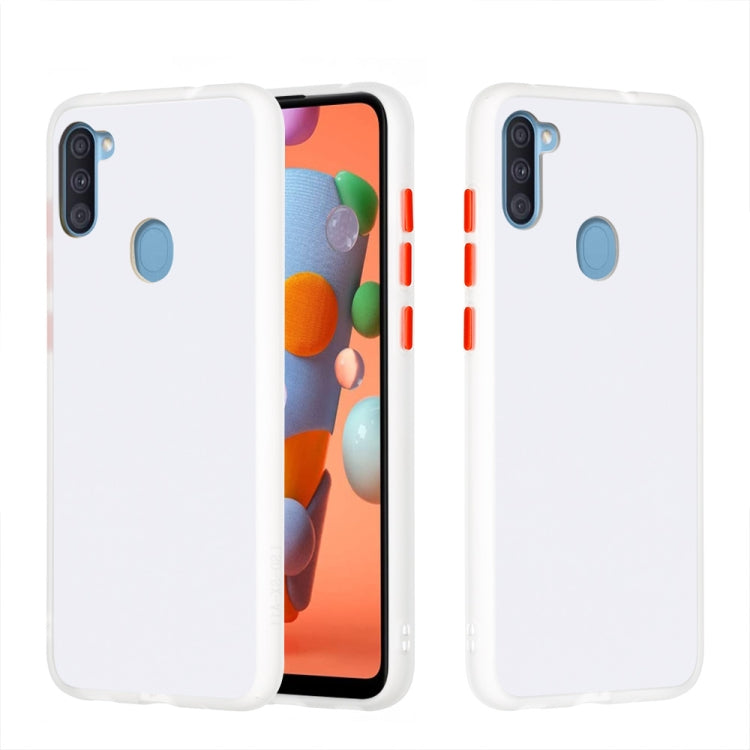 For Samsung Galaxy A11 / M11 (EU) Skin Hand Feeling Series Shockproof Frosted PC+ TPU Protective Case